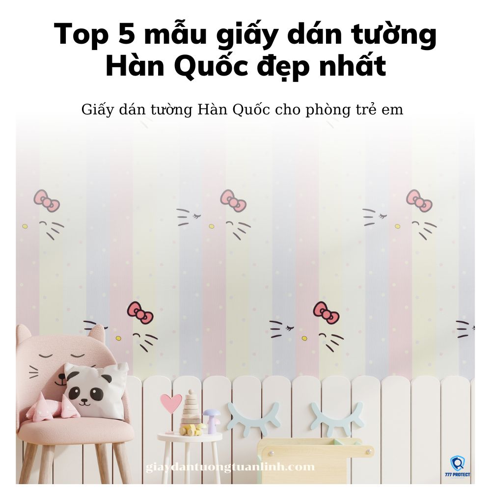 Giấy dán tường Hàn Quốc cho phòng trẻ em